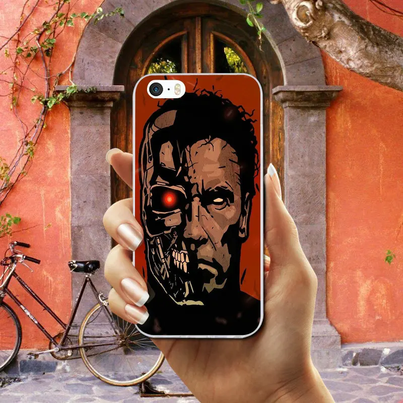 The Terminator Soft TPU Silicone Mobile Phone Cases Bags for iPhone X XR XS Max 10 7 6 6s 8 Plus 4 4S 5 5S SE 5C Coque Shell | Мобильные