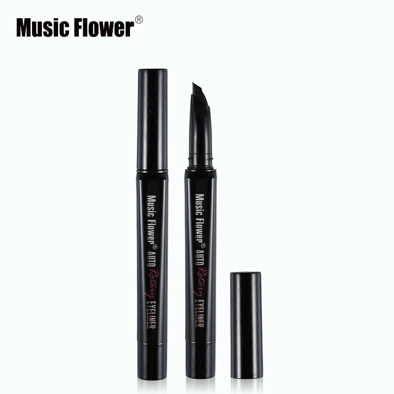 Music Flower, новинка, авто вращающаяся жидкая подводка для глаз, водонепроницаемый макияж, гель для ресниц, подводка для глаз, карандаш, маркер, ручка, защита от пятен, косметика