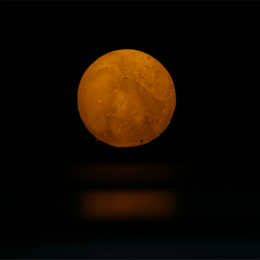 

Lighting Night Light 12CM LED 3D PVC Moon Lamp Warm / Cool White Dimmable Touch artical moon nightlight