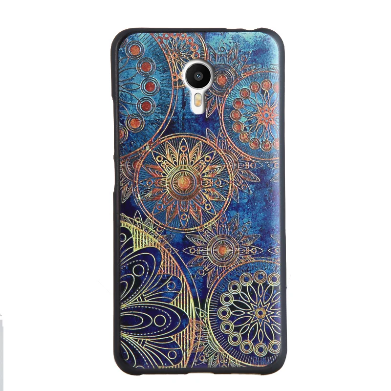 IVCE Для Meizu Note3 случае 3D Рельефа живопись мягкая Кремния задняя крышка для экран
