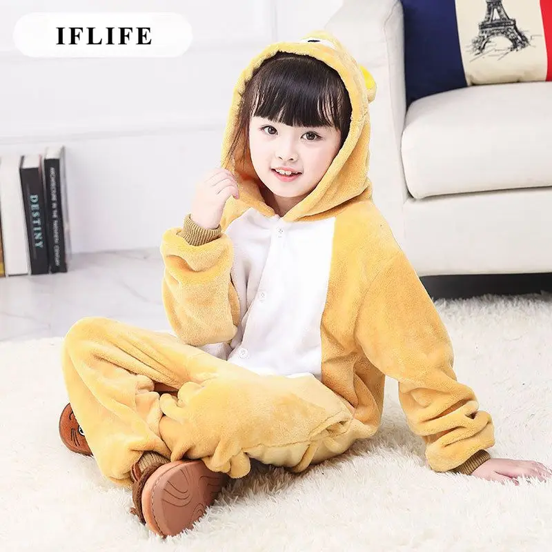Детская Пижама-комбинезон с капюшоном Rilakkuma Пижама для косплея цельная Костюм