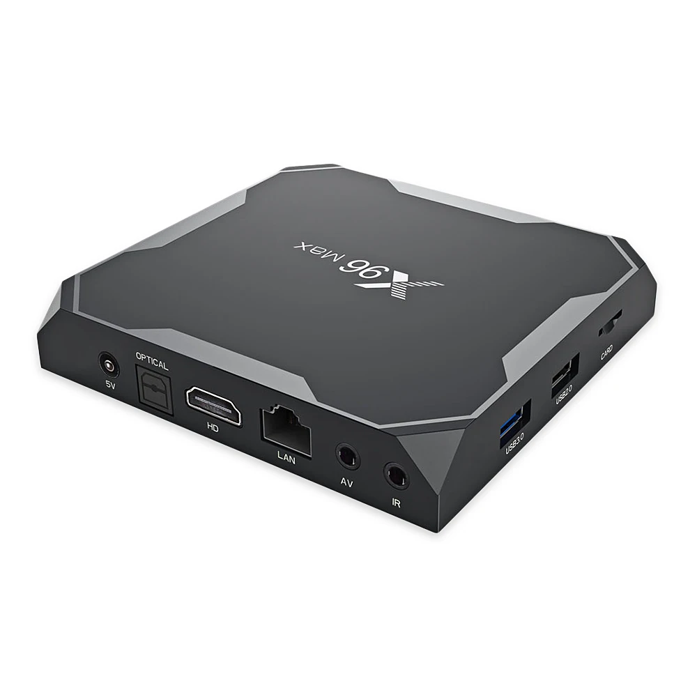 Новые X96 Max ТВ коробка Android 8 1 Amlogic S905X2 LPDDR4 4 ядра ГБ 64 2 г и 5 ГГц wi-Fi BT4 1000 м H.265 К