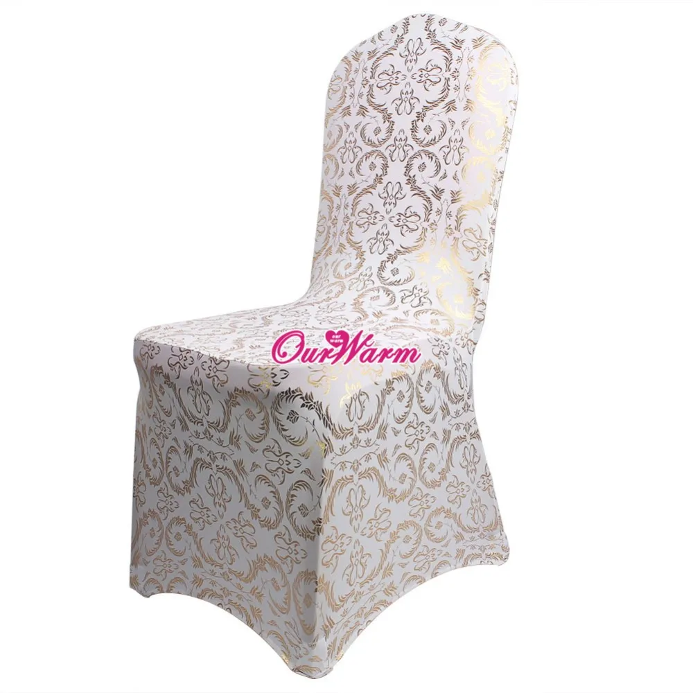 20 PCS Universal White Stretch Polyester Wedding Party Spandex Chair Covers for Weddings Banquet Hotel Decoration Decor