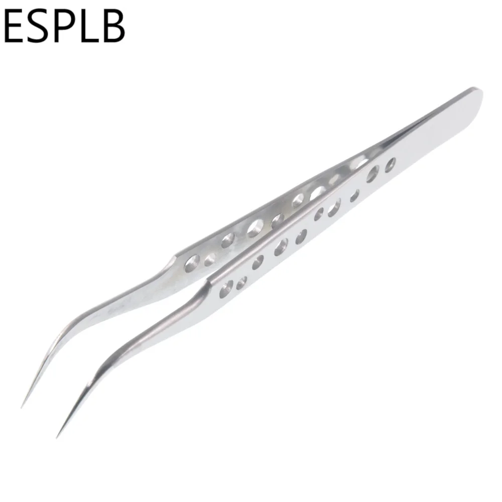 Сверхтонкий жесткий Пинцет из нержавеющей стали с 10 отверстиями прецизионный