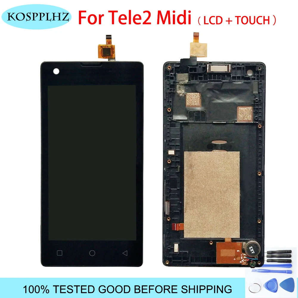 ЖК-дисплей и сенсорный экран для Tele2 Midi сенсорная панель с дигитайзером сенсорной