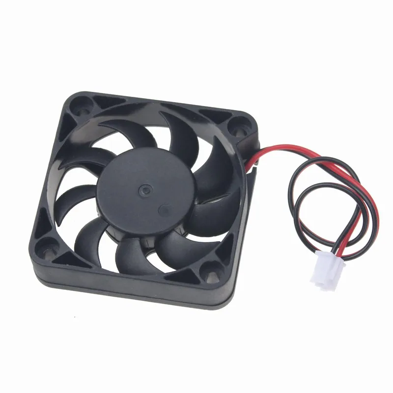 Gdstime 5 Pieces 12V DC Cooling Fan 50mm 5cm 2Pin Brushless Cooler PC Case Radiator 5010 50x50x10mm 9 Blades | Компьютеры и офис