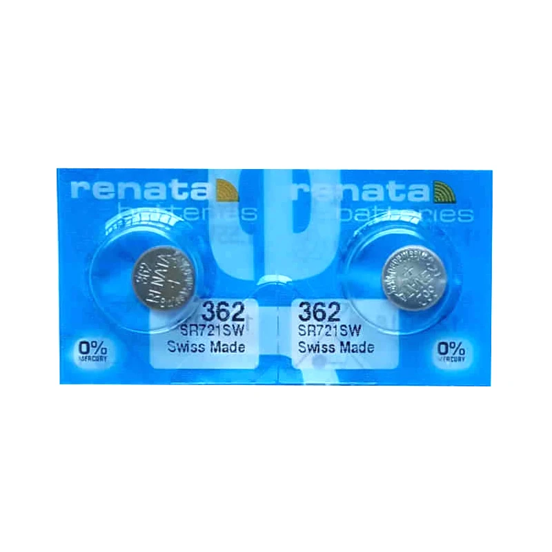 

10pcs/pack 100% Renata Brand 362 SR721SW V362 62 AG11 Watch Battery 1.55V Button Cell Batteries