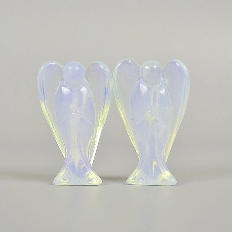 1 шт. ручной работы резные драгоценные камни Опалит Ангел полудрагоценные