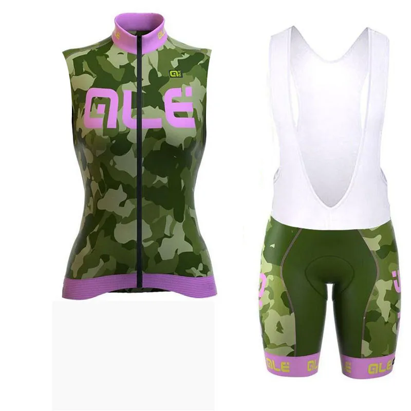 Women Cycling Jersey 2018 sleeveless Bicycle Clothing breathable MTB bike shirts bib shorts 9D pad suits ropa ciclismo | Спорт и