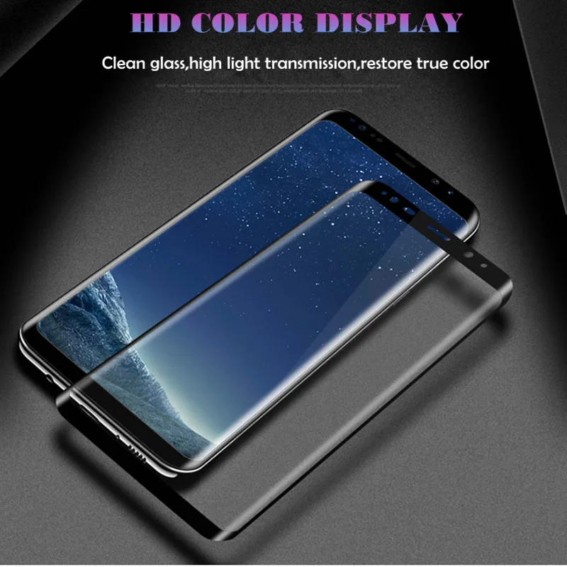 20D полностью изогнутое закаленное стекло для samsung Galaxy S8 S9 Plus Note 8 9 S7edge Защитная пленка для samsung A6 A8