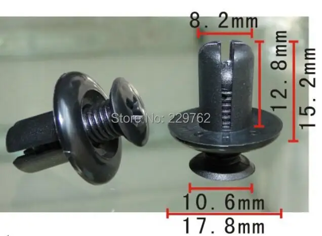 Бесплатная доставка 100 шт. нейлоновый фиксатор типа пуш ап автомобильные