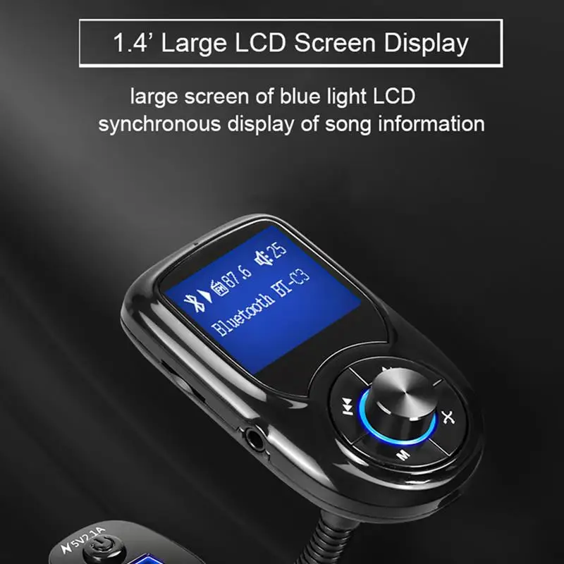 Onever Bluetooth автомобильный комплект MP3 плеер адаптер для радио USB зарядное