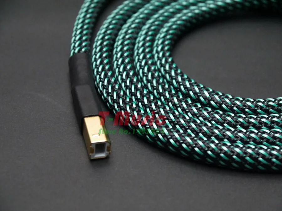 Аудиокабель USB Type A B кабель HiFi для усилителя DAC передачи данных 0 5 м 1 м|Кабели USB| |