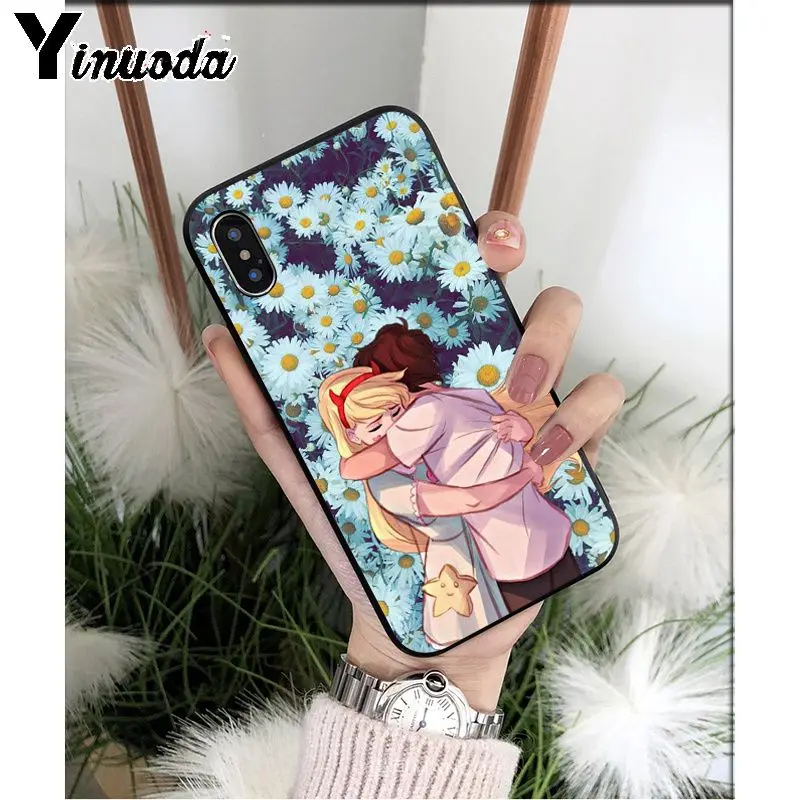 Yinuoda Star vs the Forces of Evil Силиконовый ТПУ мягкий черный чехол для телефона для Apple iPhone 8 7 6 6S Plus X XS MAX 5 5S SE XR