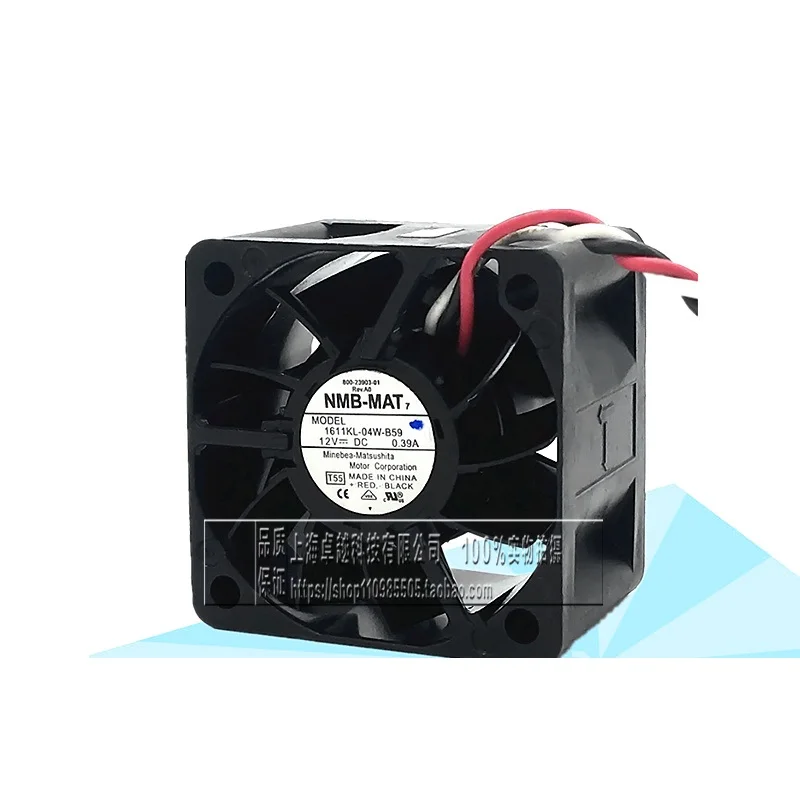 Новый оригинальный осевой охлаждающий вентилятор 1611KL-04W-B59 4028 12 В 0.39A 4 см