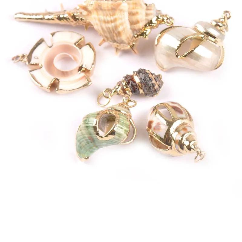 5 шт. смешанный натуральный корпус позолоченный для рукоделия ручная работа