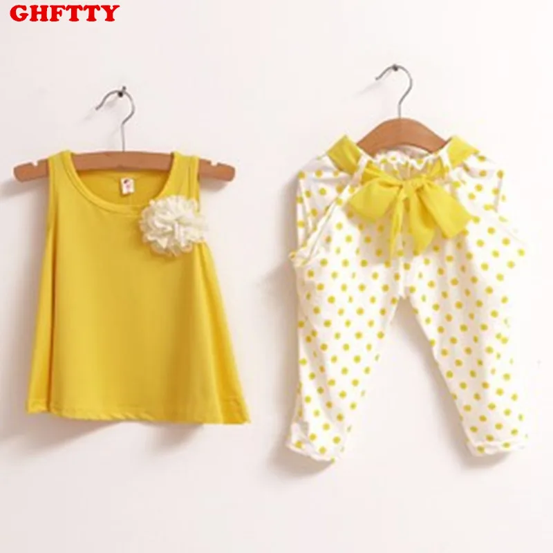 Коллекция 2017 года розничная продажа От 2 до 7 лет летние комплекты для детей