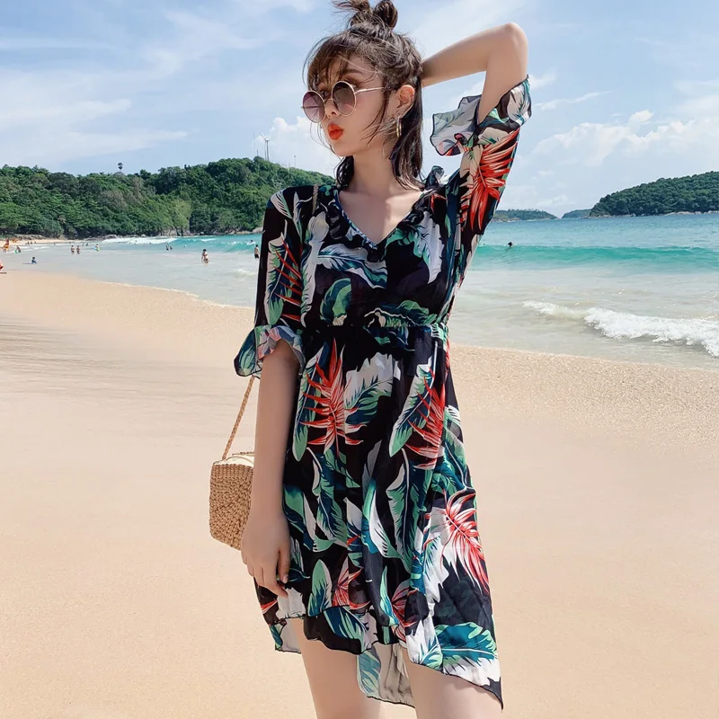 Женский сексуальный купальный костюм черный купальные костюмы с v образным