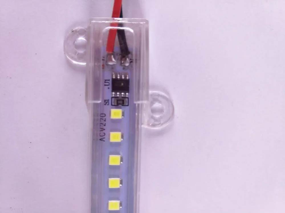 220Vac 5630SMD 50 см 36/72 светодиода 7 Вт Теплый Холодный белый затемняемый яркий