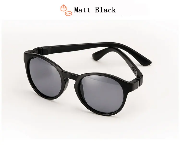 Matt Black Ralferty TAC гибкие очки детские для девочек и мальчиков поляризованные солнцезащитные очки против УФ солнцезащитные защитные очки спортивные очки Oculos 850 - Цвет линз: Matt Black