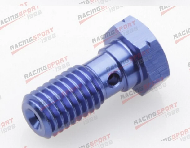 Banjo Bolt UNF 3/8 20UNF болты из алюминиевого сплава для тормозов адаптер AD63015 синий|bolt