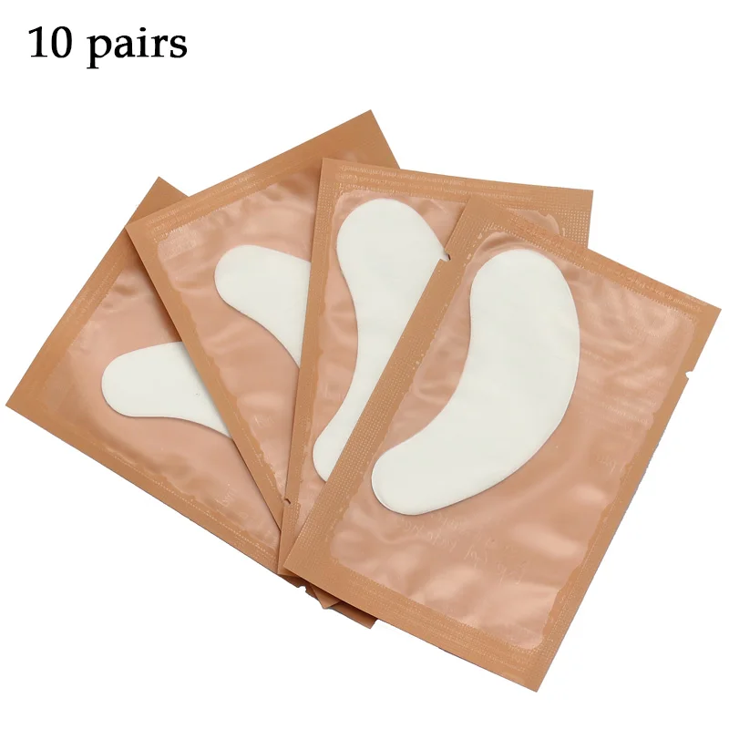 10 pairs brown 10 пар/упак. новые бумажные накладки для ресниц под глазами накладки для ресниц наращивание ресниц увлажняющие накладки для глаз наклейки Обертывания Набор инструментов для макияжа - Длина: 10 pairs brown