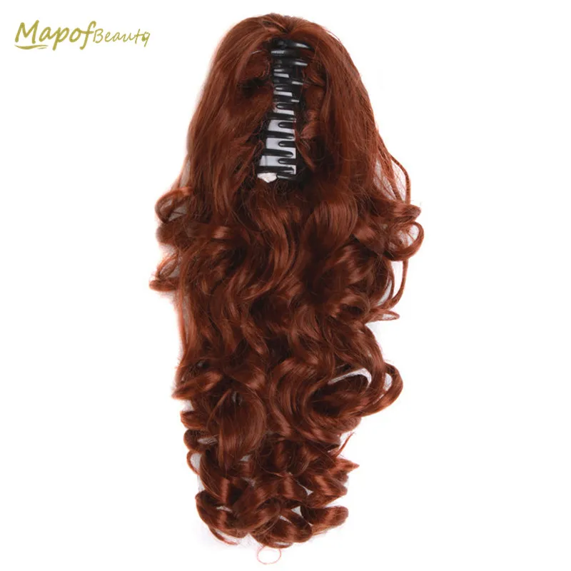 MapofBeauty кудрявый женский хвостик форма коготь термостойкие синтетические волосы
