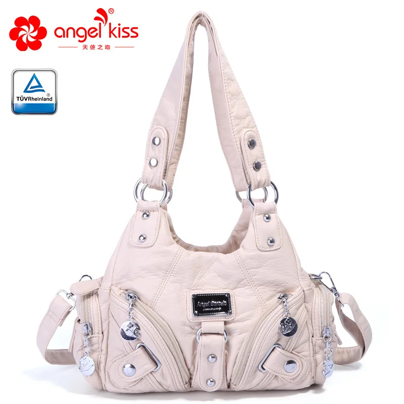 Angelkiss бренд XS160922 женские сумки многофункциональные карманные функциональные женские сумочки большие дамские сумочки подарочная сумка - Цвет: Бежевый
