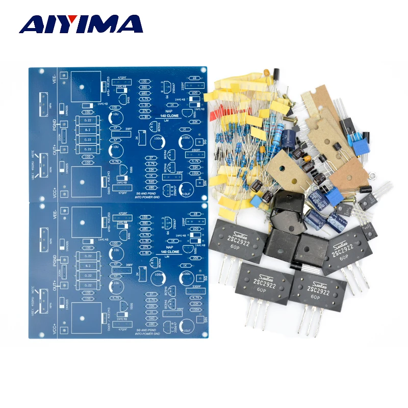 AIYIMA NAIM NAP140 AMP клон комплект 2SC2922 усилитель мощности плата Amplificador комплекты AMP для DIY 2,0 каналов J163