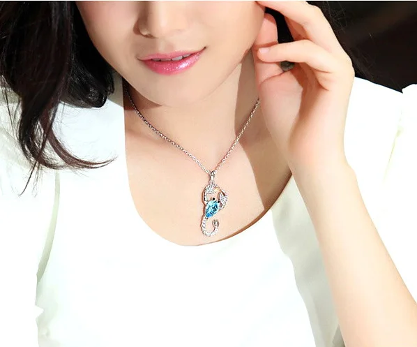 Хит 100% ожерелья и подвески с кристаллами Сваровски скорпионы бижутерия для