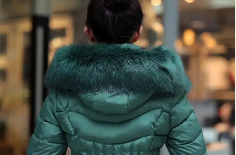 Новинка 2019 куртка Женское зимнее пальто утепленное тонкое женское длинное с