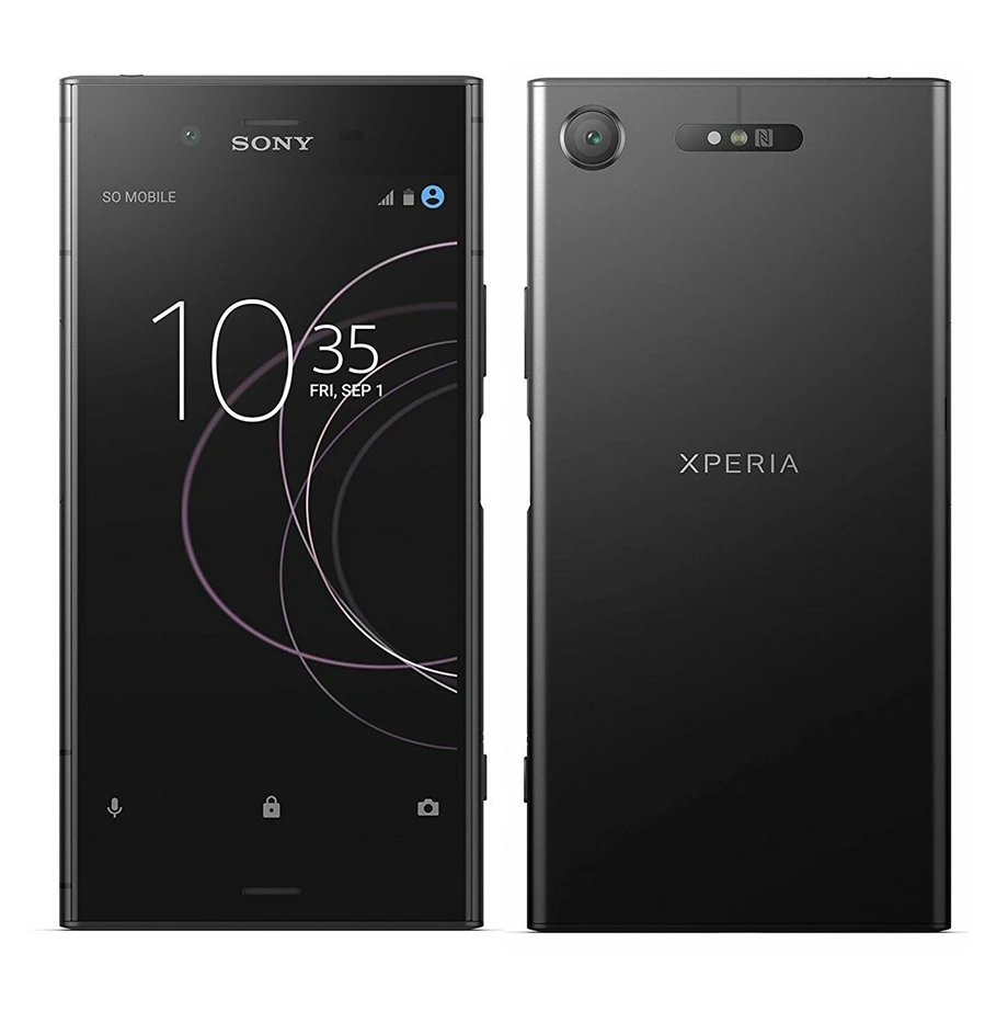 Разблокированный мобильный телефон sony Xperia XZ1 G8342 с двумя sim-картами, 4G, Android, четыре ядра, 5,2 дюймов, 19MP ram, 4 Гб rom, 64 ГБ NFC