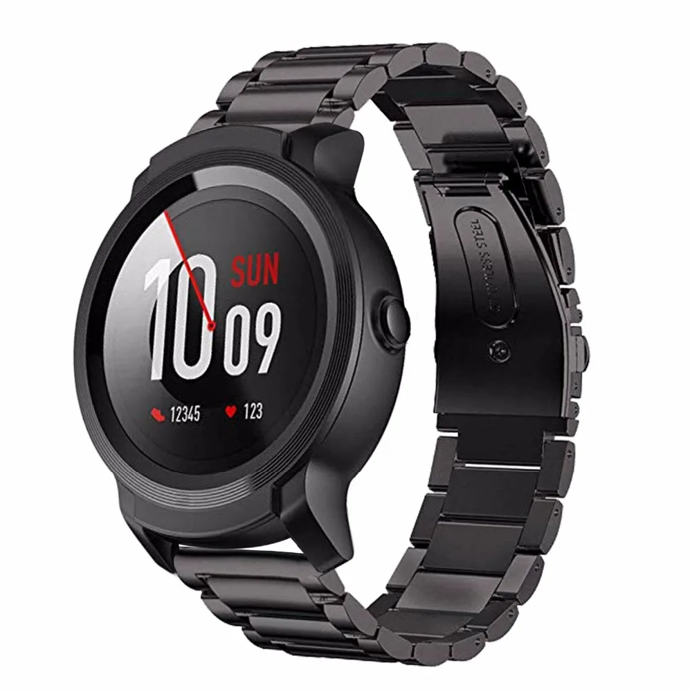 Bandream Нержавеющая сталь ремешок Quick Release для movboi Ticwatch Pro/E2/S2/1 46 мм ремешок на запястье металлический браслет