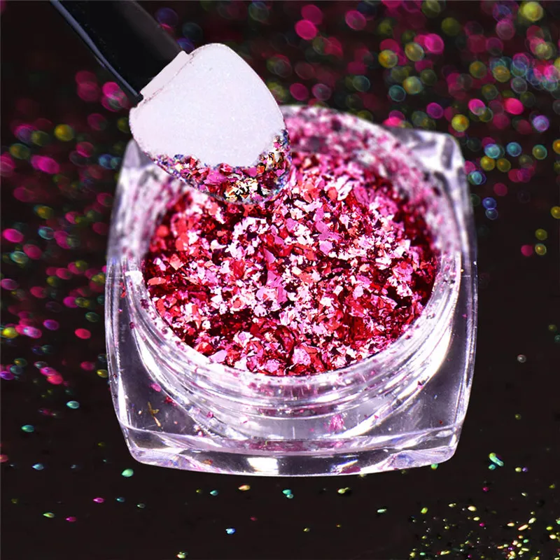 Блестящий Порошок для ногтей BeautyBigBang 1 коробка алюминиевые Блестки 0 2 г яркие