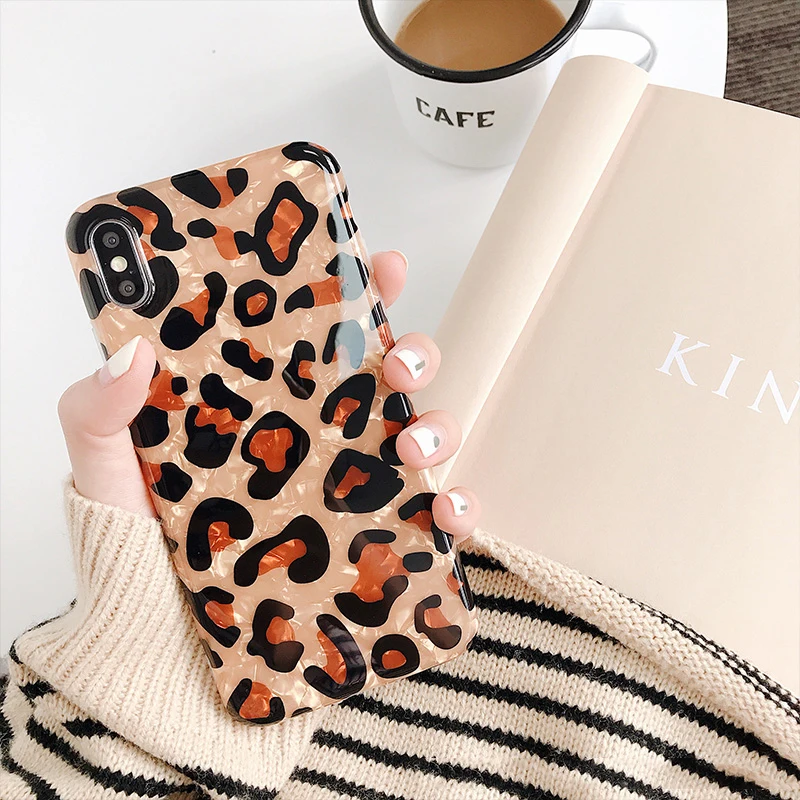 GlamPhoneCase Fritillaria Leopard Print Phone Case For iphone XS Max XR 8 8plus 7 7plus 6S 6Splus 6 6plus Fashion Cover | Мобильные