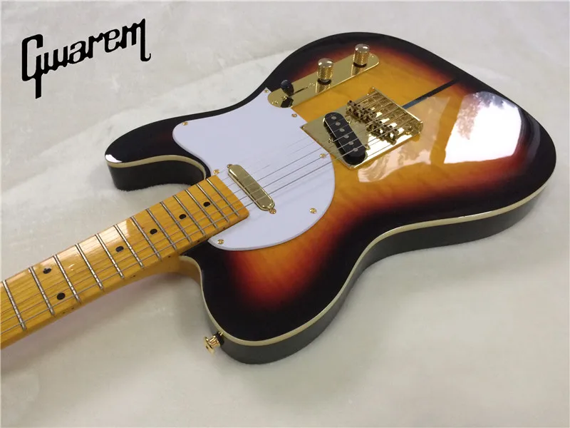 Электрогитара/гитара toff dog/гитара Gwarem luck star tele/sunburst color/гитара в Китае|tele guitar|electric