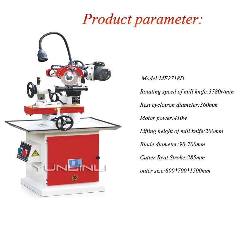 

Drill Sharpener Universal Cutter Grinder 380V 3780r/min Sharpening Machine For End Mill Twist Drill Cutter Planer Tool MF2718D