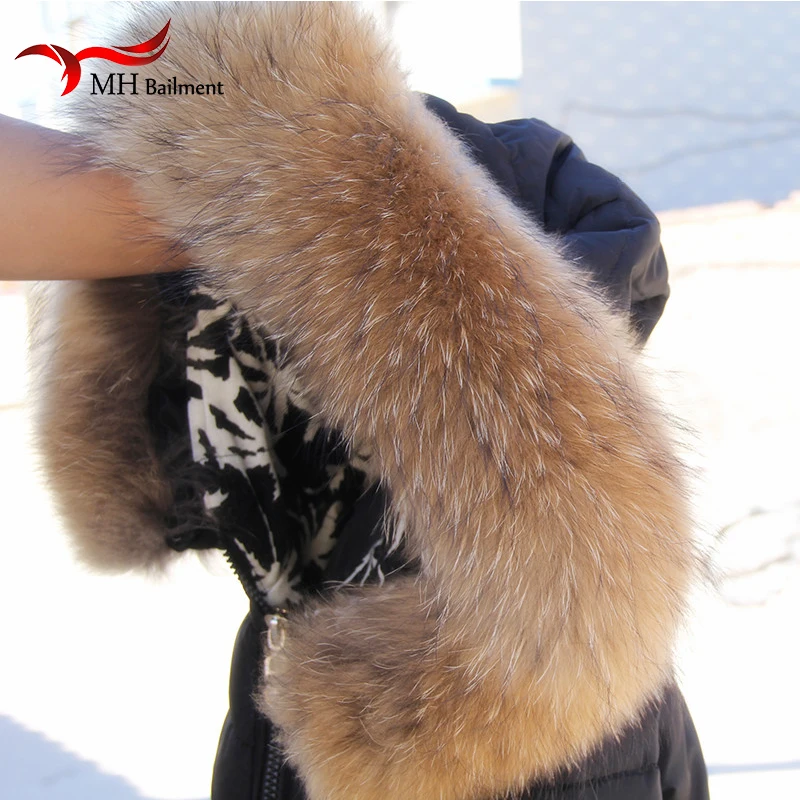 Натуральный меховой шарф воротник 70*22 см Женское зимнее пальто меховые шарфы