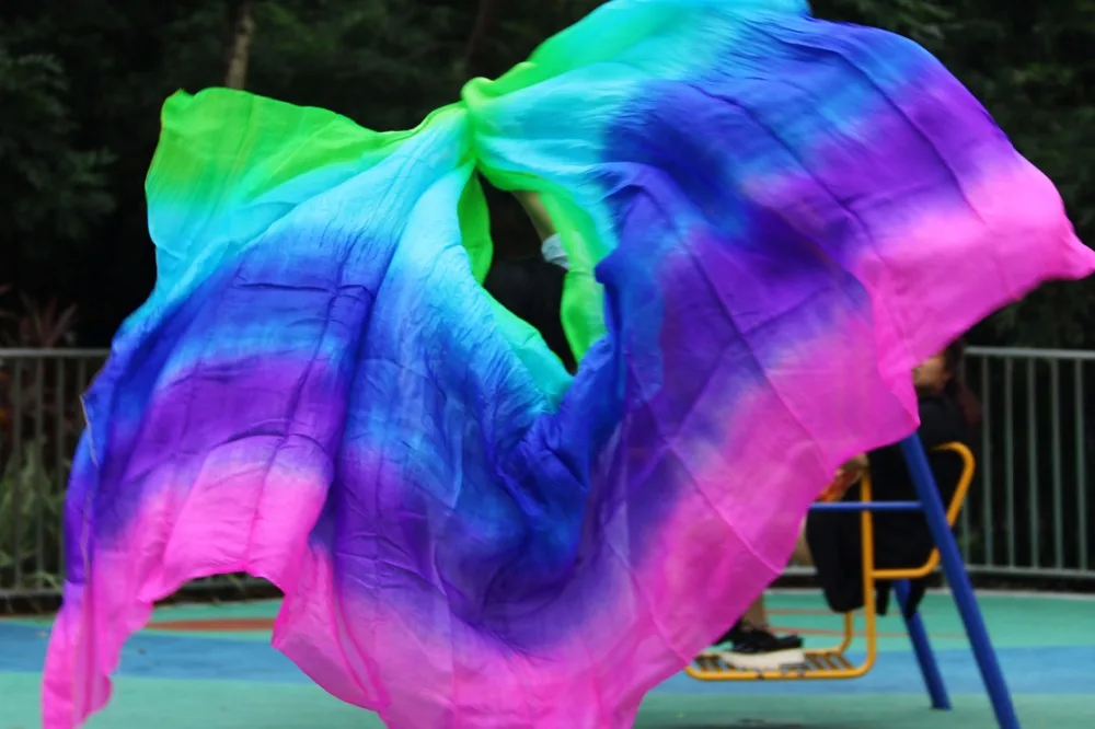 Фата для танца живота дизайнерская фата из 100% натурального шелка дешевая