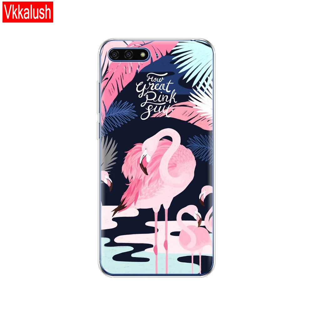 Силиконовый чехол для huawei Y6 чехол 5,7 дюйма Atu-L21 чехол для huawei Y6 Prime задняя крышка Защитный Мягкий ТПУ - Цвет: 80034