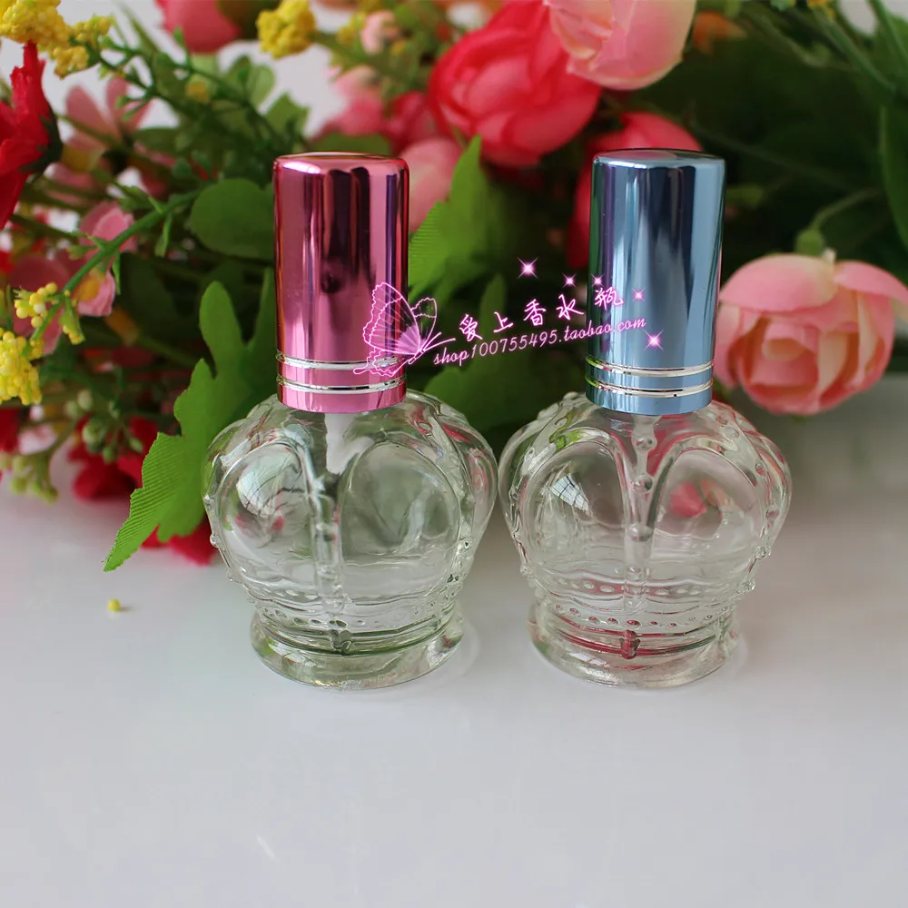 15 мл Коронная прозрачная стеклянная Косметическая пустая парфюмерная бутылка