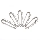 Железная булавка для броши сделай сам, безопасная булавка для крепления ювелирных изделий, швейной ткани, аксессуары для домашней одежды, 16x50x3 мм, F80, 5 шт.