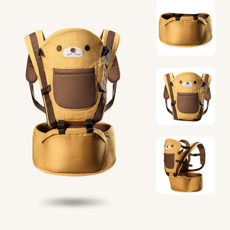 Cute Cartoon Baby Carrier Backpacks 10 Functions Suitable for Multiple Ages Kangaroo Sling Wrap Infant | Мать и ребенок