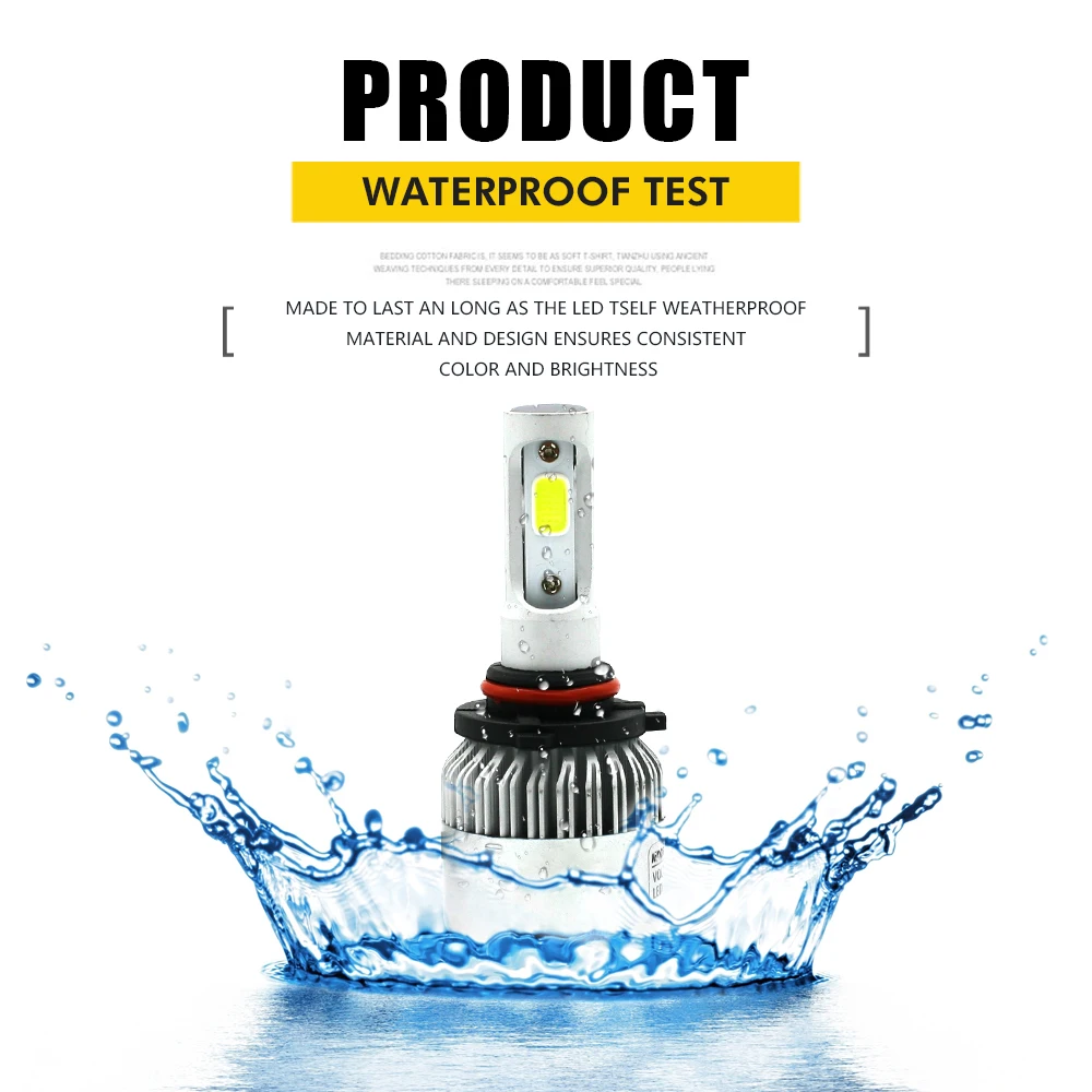 Modifygt S2 H4 led H7 H11 H1 H3 9005 9006 72 Вт 8000LM 6000 К 12 В Автомобильные светодиодные лампы для фар