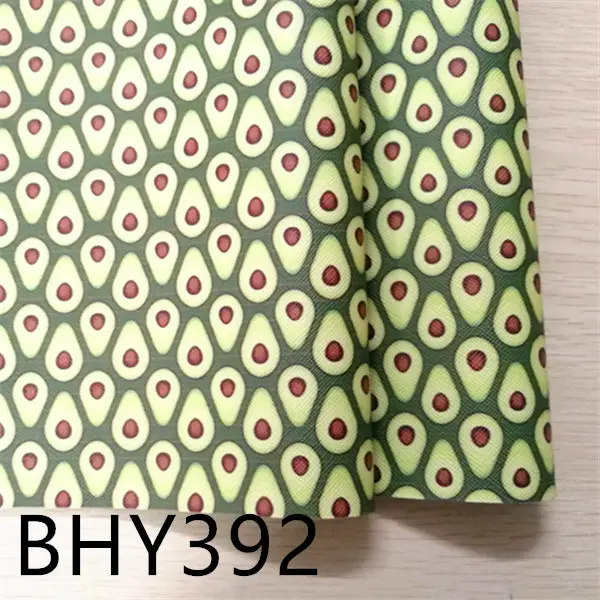 BHY392 A4 20*33 см фруктовый принт Синтетическая кожа ткань для DIY аксессуары BHY392 - Цвет: BHY392