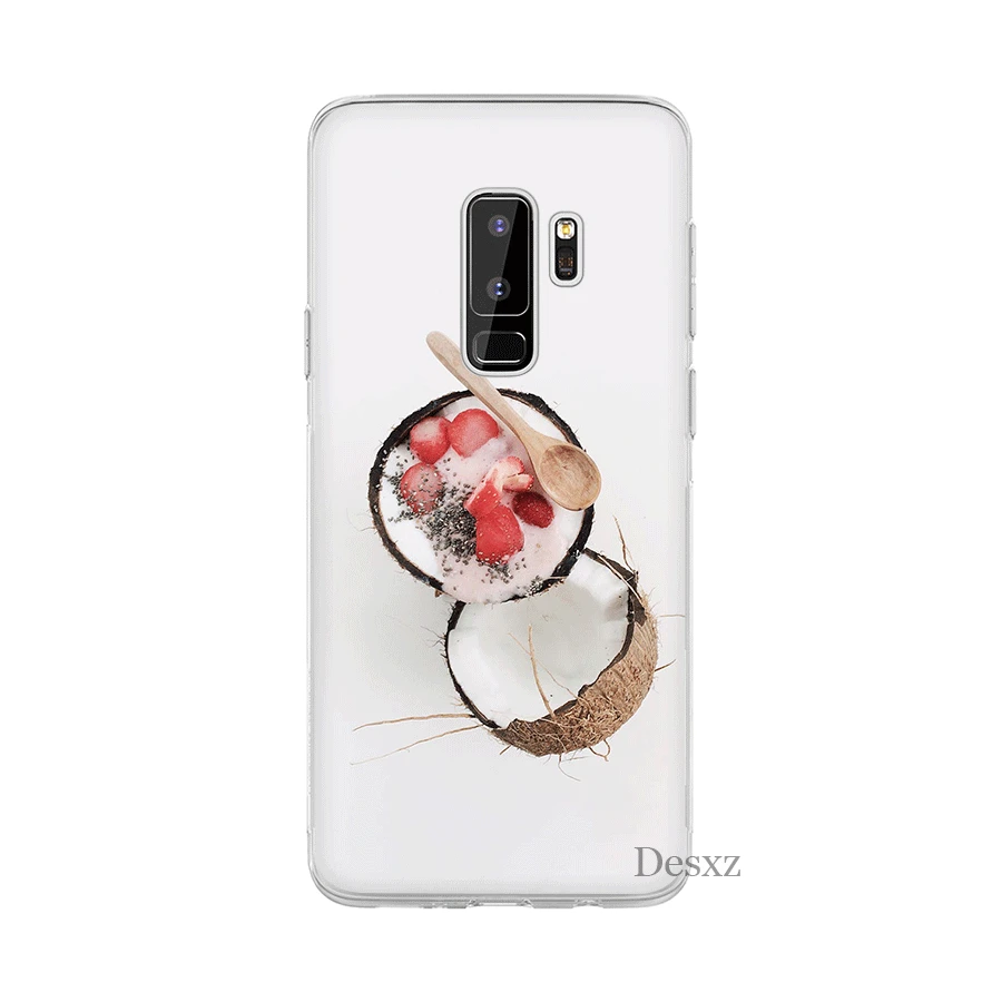 Еда фотография чехол для Samsung M10 M20 M30 M40 S6 S7 Edge S8 S9 S10 Plus S10e Note 8 9 10 крышка милый