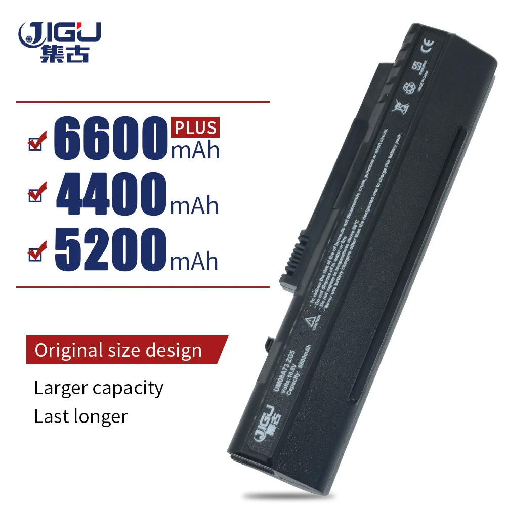 

JIGU Hot Sell 4400 mah Laptop Battery For GATEWAY UM08A73 UM08A51 For Acer Aspire One A110 A150 D150 D210 D250