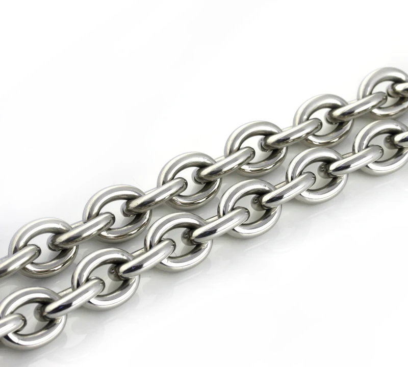 Якорная цепь с длинным звеном. Цепь 13х39. Stainless steel браслет. Браслет для молодого парня. Овальный карабин camp oval xl 3lock.