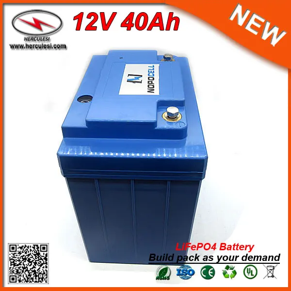 Бесплатная доставка LiFePO4 12V 40Ah комплект литий ионных батарей для