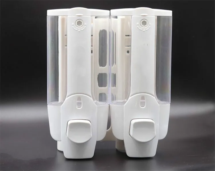 350 мл Емкость двойной насос действие мыло дозатор лосьона настенный с